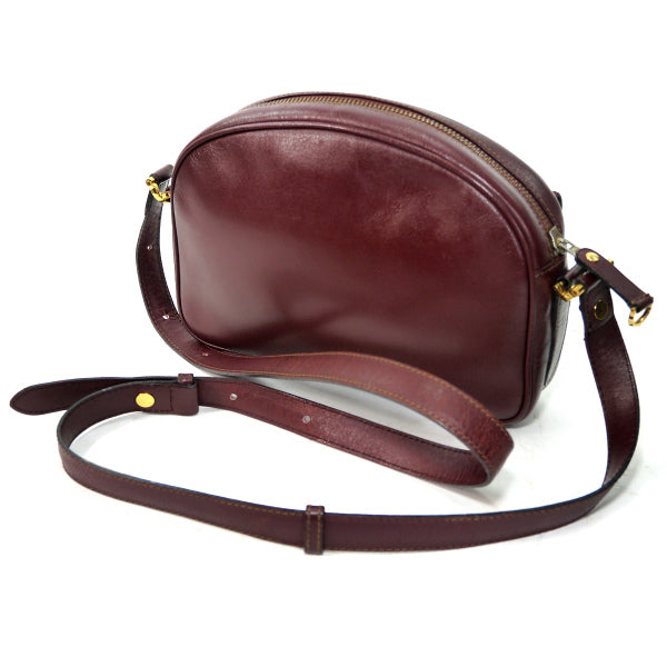 Cartier　半円2WAYショルダーバッグ（ボルドー）