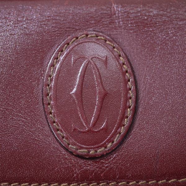 Cartier　半円2WAYショルダーバッグ（ボルドー）