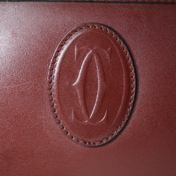 Cartier マストライン横長ショルダー（ボルドー）