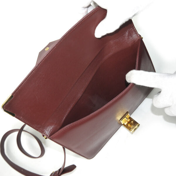 Cartier マストライン レターカットショルダー（ボルドー）