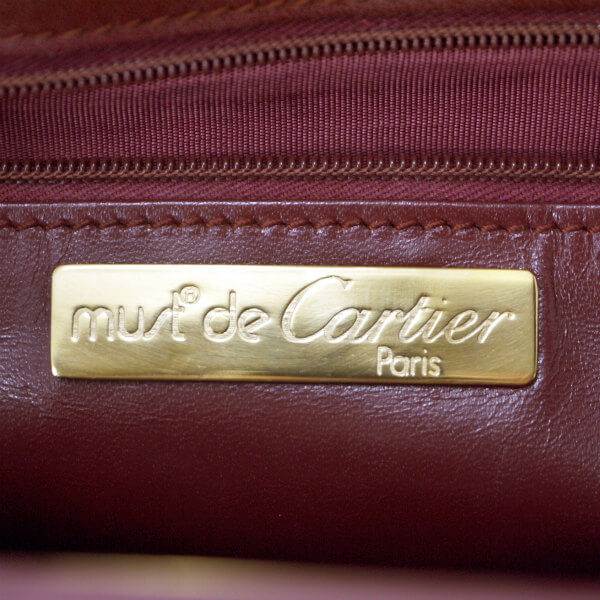 Cartier マストライン レターカットショルダー（ボルドー）