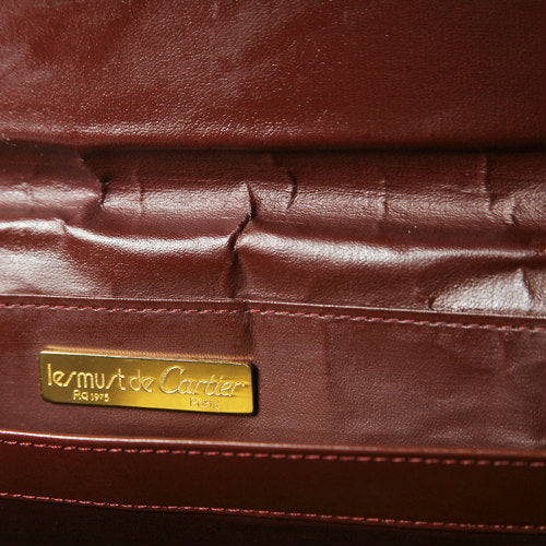 Cartier ボルドー2重ショルダー