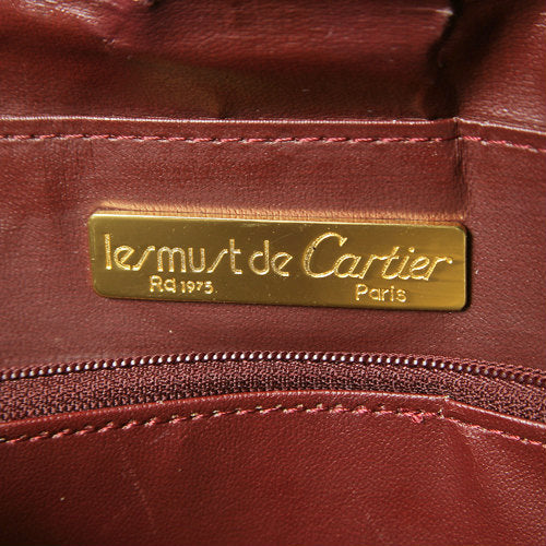 Cartier ボルドー2重ショルダー