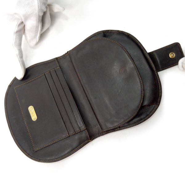 FENDI　ズッカ柄 ラウンド折財布（茶）