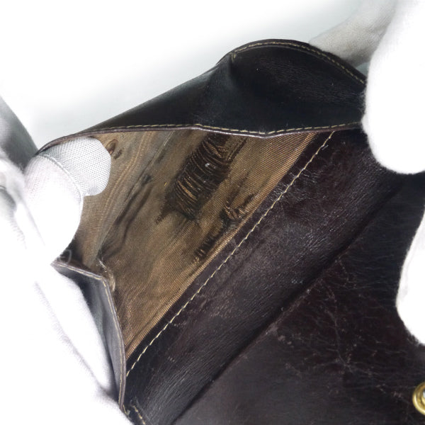 FENDI　ズッカ柄 ラウンド折財布（茶）