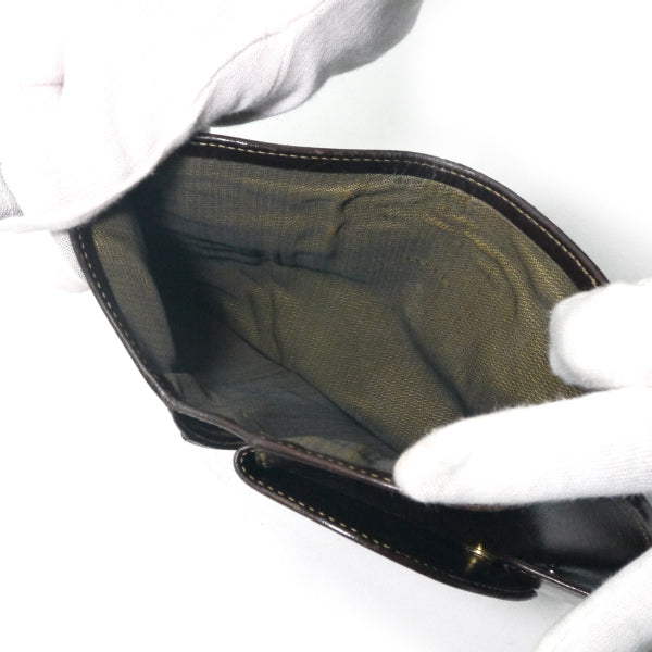 FENDI　ズッカ柄 ラウンド折財布（茶）