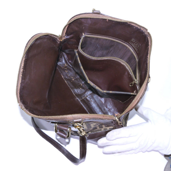 Fendi　ズッカ柄リバーシブル ショルダー付ボストン