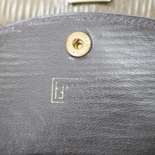 Fendi ズッカ柄ラウンド財布（カーキベージュ）