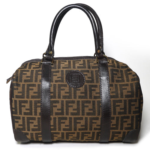OLDFendi　ズッカ柄ボストン（茶）