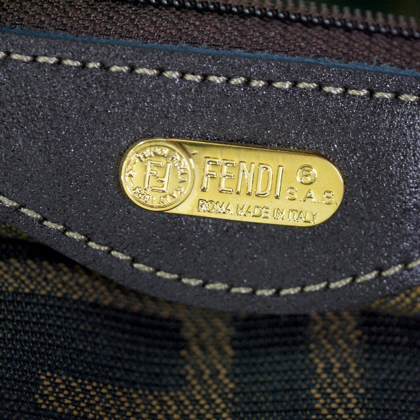 Fendi　ズッカ柄バケットバッグ（茶）