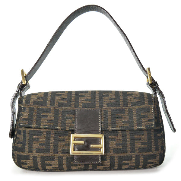 Fendi　ズッカ柄バケットバッグ（茶）