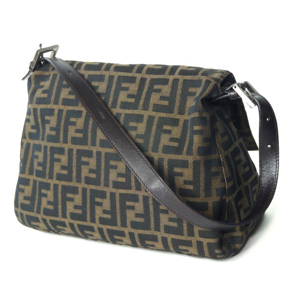 FENDI　ズッカ柄マンマバケット ワンショルダー（茶）