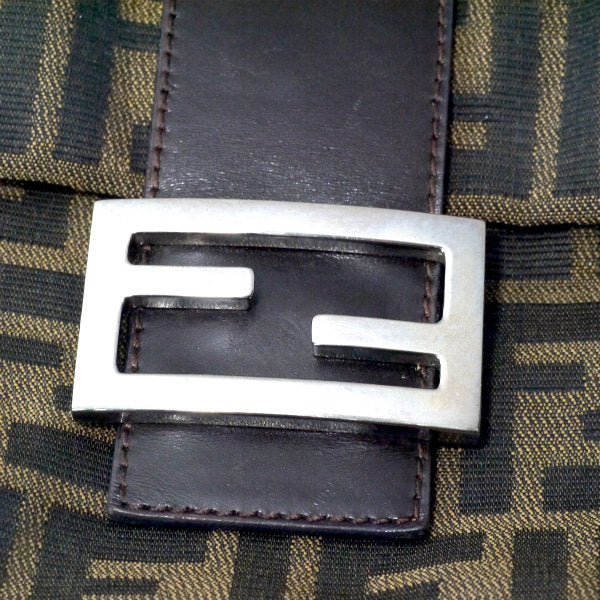 FENDI　ズッカ柄マンマバケット ワンショルダー（茶）