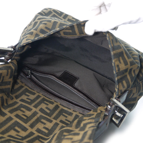 FENDI　ズッカ柄マンマバケット ワンショルダー（茶）