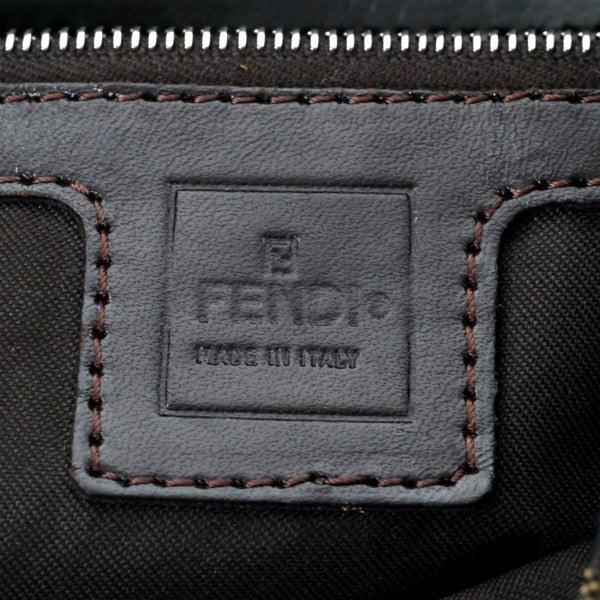 FENDI　ズッカ柄マンマバケット ワンショルダー（茶）