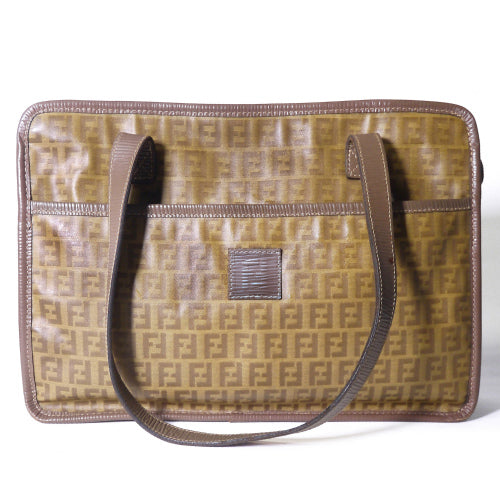 Fendi ズッカ柄 トートバッグ（カーキベージュ）