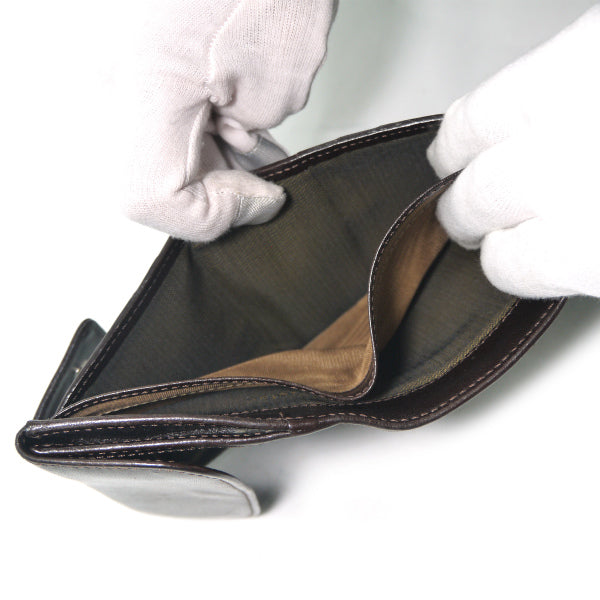 FENDI　ズッカ柄Wホック折財布（茶）