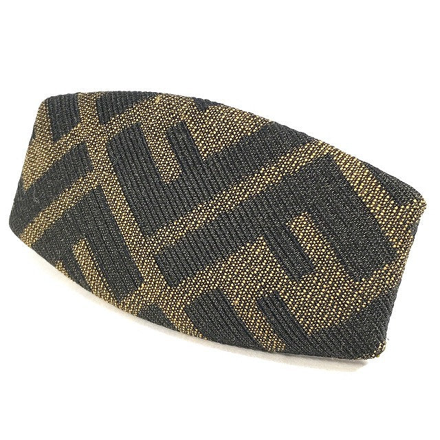 Fendi　ズッカ柄バレッタ（茶）