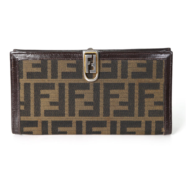 Fendi ズッカ柄 長財布(茶)