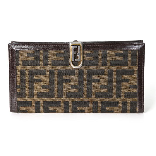 Fendi ズッカ柄 長財布(茶)