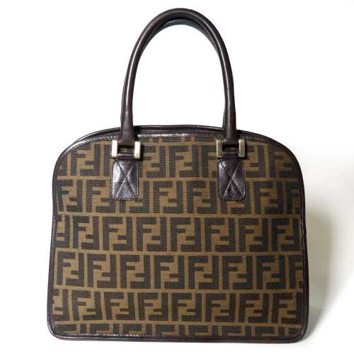 OLDFendi　ズッカ柄ハンドバッグ（茶）