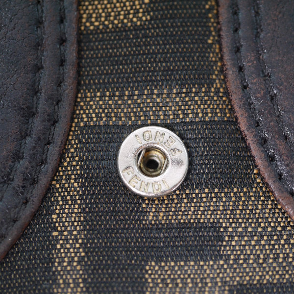 Fendi レア!!筆記体ロゴ ズッカ柄 長財布(茶)