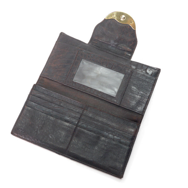 Fendi レア!!筆記体ロゴ ズッカ柄 長財布(茶)