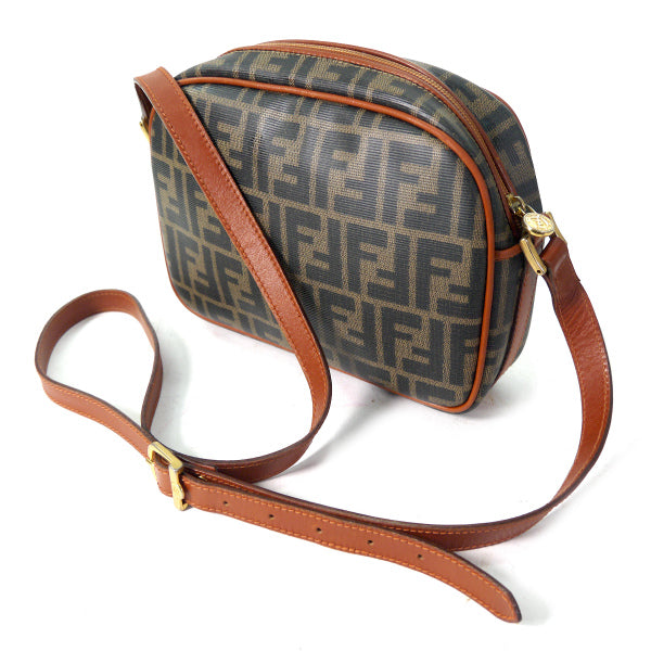 Fendi　ズッカ柄PVCショルダーバッグ（茶）