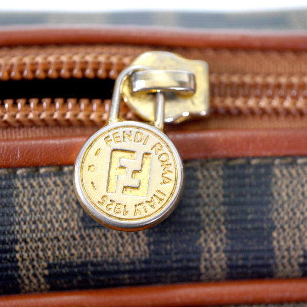 Fendi　ズッカ柄PVCショルダーバッグ（茶）