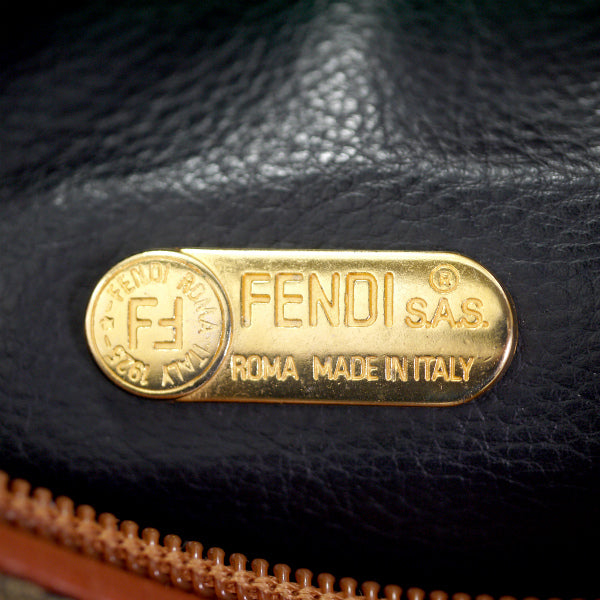 Fendi　ズッカ柄PVCショルダーバッグ（茶）
