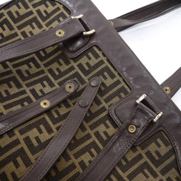 Fendi　ズッカ柄2WAYトートバッグ（茶）