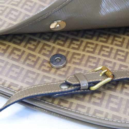 Old Fendi　半円ズッカ柄 ショルダー（キャメル）