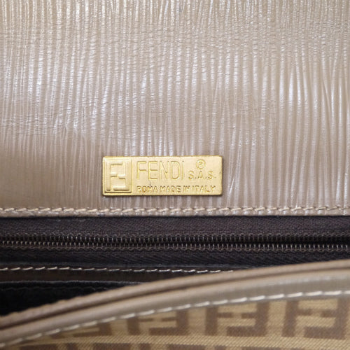 Old Fendi　半円ズッカ柄 ショルダー（キャメル）