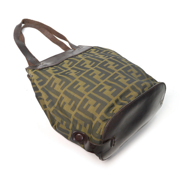 OLD Fendi　ズッカ柄 ミニハンドバッグ（茶）