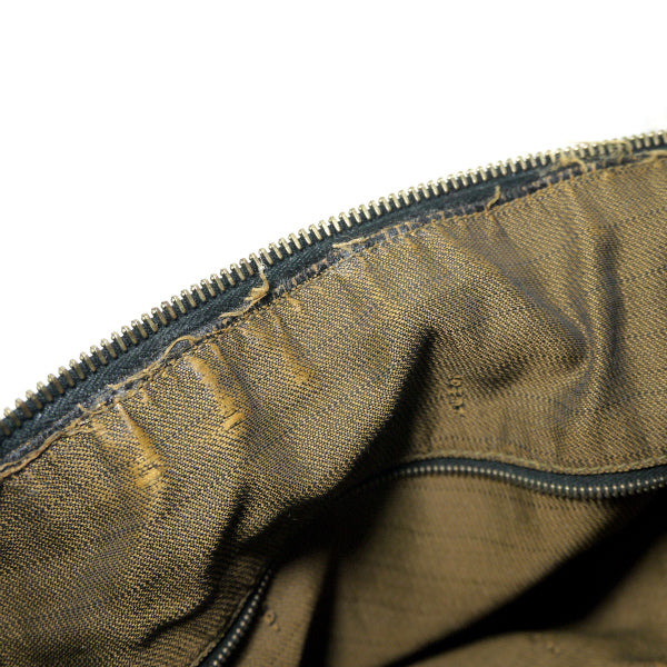 FENDI　ズッカ柄 鍵付きバニティハンドバッグ（茶）