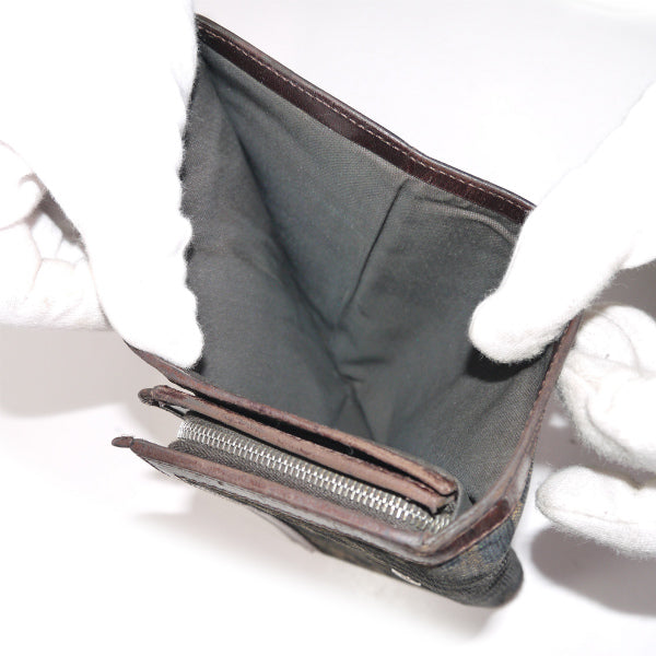 Fendi ズッカ柄 コンパクト折り財布(茶)