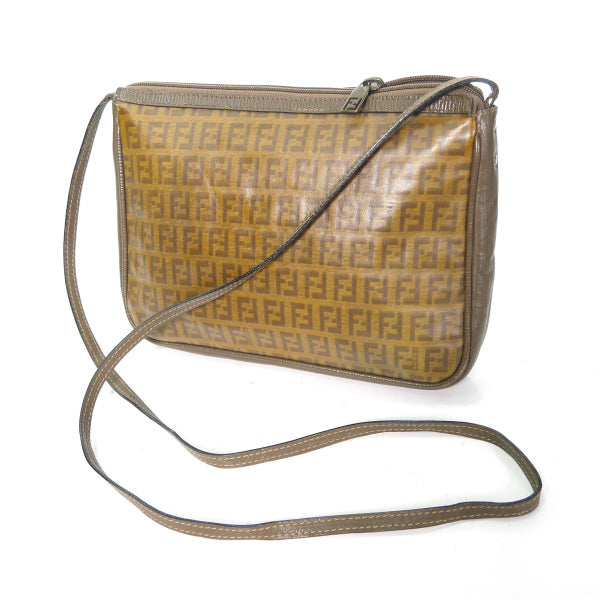 Fendi ズッキーノ柄 斜めがけショルダー（茶）