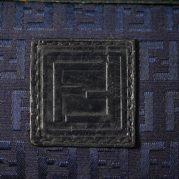 Fendi ズッキーノ柄ジャガード斜めがけショルダー（紺）