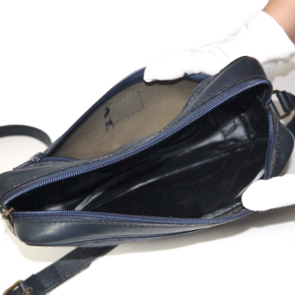 Fendi ズッキーノ柄ジャガード斜めがけショルダー（紺）