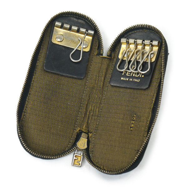 Fendi ズッカ柄 5連キーケース（茶）