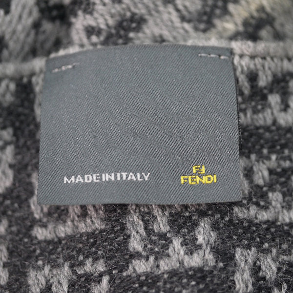 Fendi ズッキーノ柄リバーシブルマフラー （グレー系）