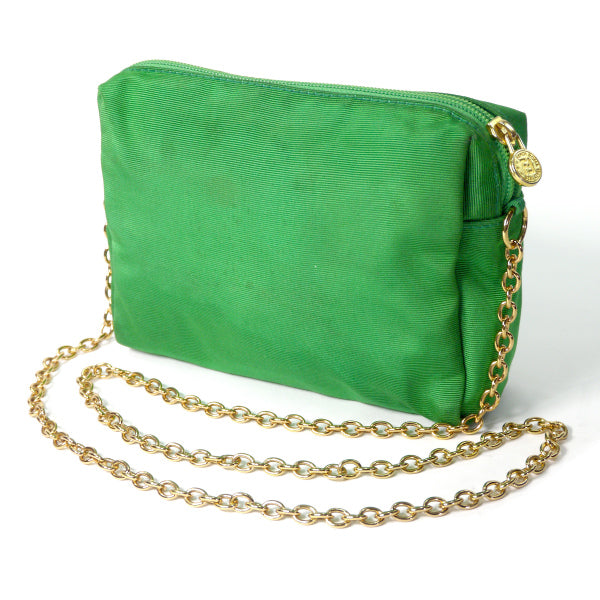 Fendi FFロゴ ナイロンチェーンポシェット（エメラルド）