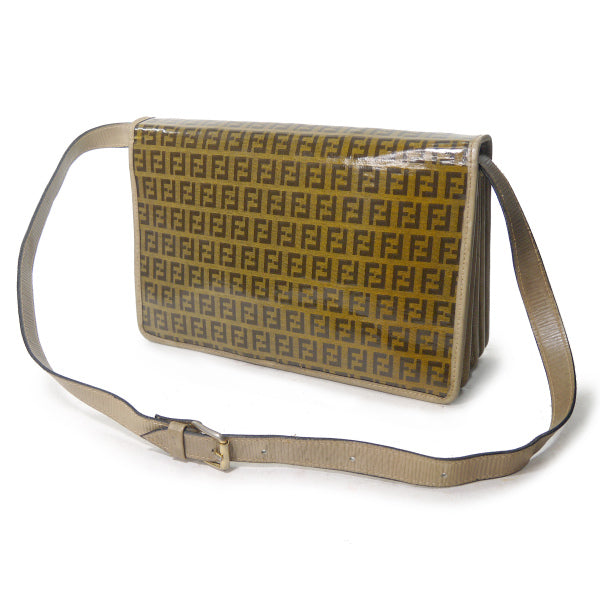 FENDI ズッキーノ柄 アコーディオンショルダー（茶）