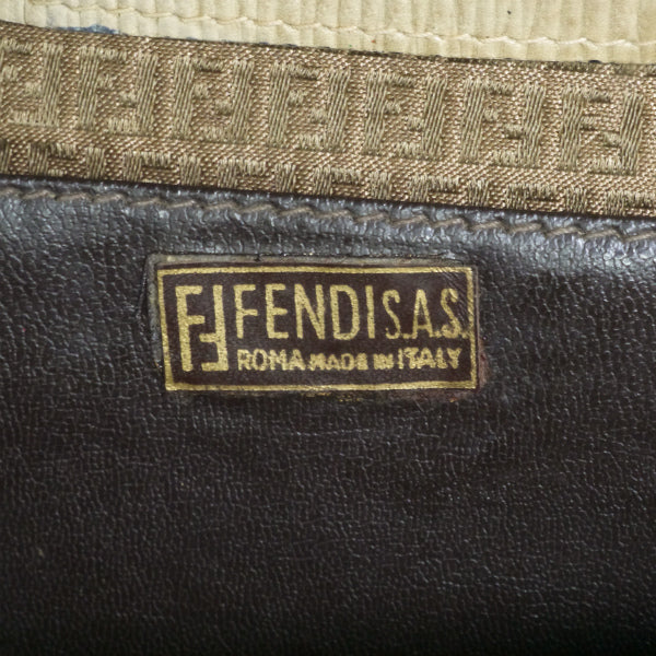 FENDI ズッキーノ柄 アコーディオンショルダー（茶）