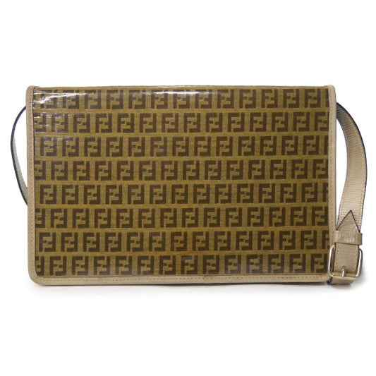 FENDI ズッキーノ柄 アコーディオンショルダー（茶）