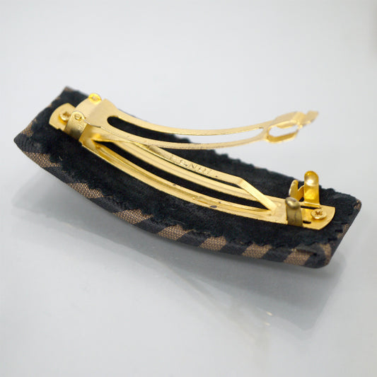 Fendi　ペカン柄バレッタ（茶）