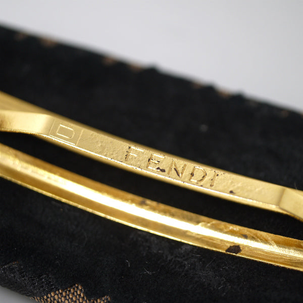 Fendi　ペカン柄バレッタ（茶）