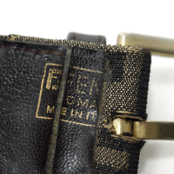 Fendi　ズッカ柄ウエストベルト（茶）