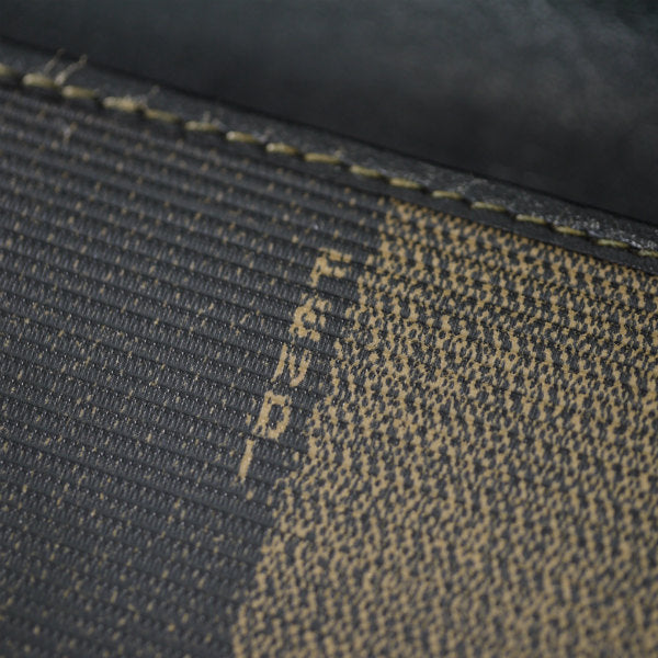 Fendi　ペカン柄がま口 ミドル財布（黒）