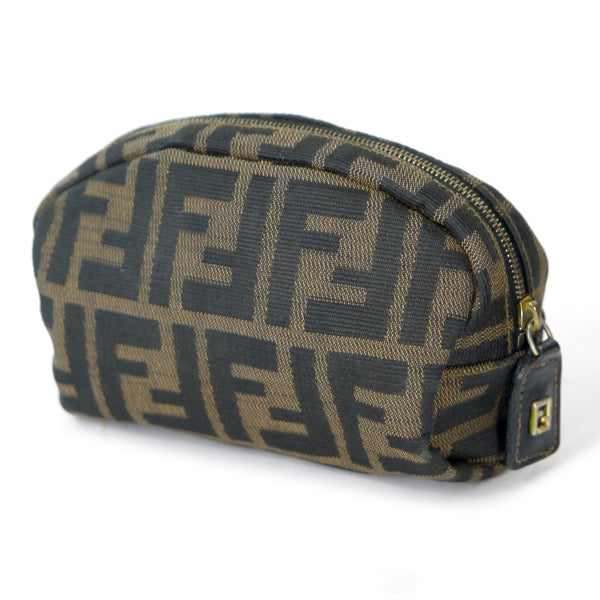 Fendi ズッカ柄 スクエアポーチ（茶）